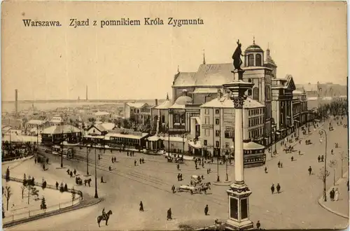 Warszawa - Tjazd z pomnikiem Krola Zyfmunta -442522
