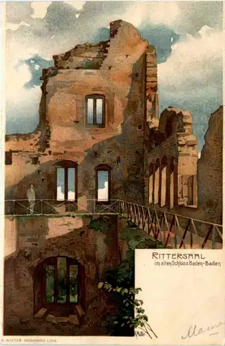 Baden-Baden, Rittersaal im alten Schloss -375194