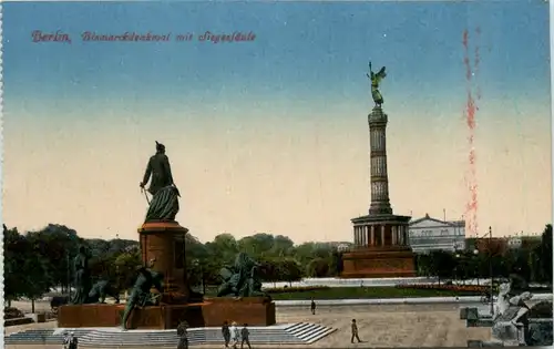 Berlin, Bismarkdenkmal mit Siegessäule -376894