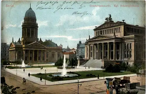 Berlin, Gendarmenmarkt, Kgl. Schauspielhaus -377032