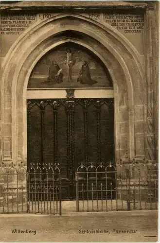 Wittenberg, Schlosskirche, Thesentür -377716