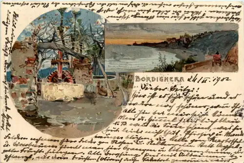 Bordighera - Litho -93474