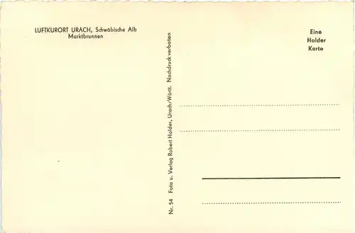 Urach - Schwäbische Alb - Marktbrunnen -93610