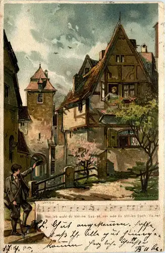 Liederkarte - Litho -93734