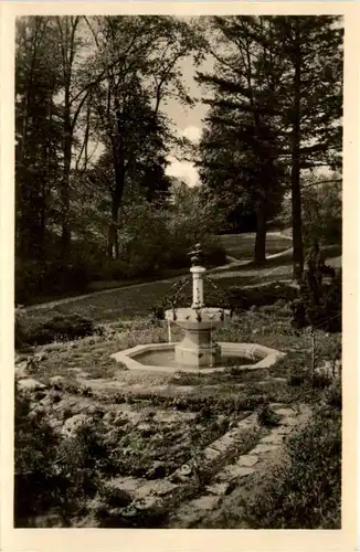 Kospoda bei neustadt Orla, Der Vogelbrunnen im Park -377362