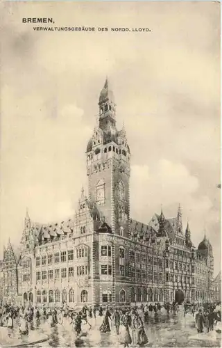 Bremen, Verwaltungsgebäude der Nordd. Lloyd -375874