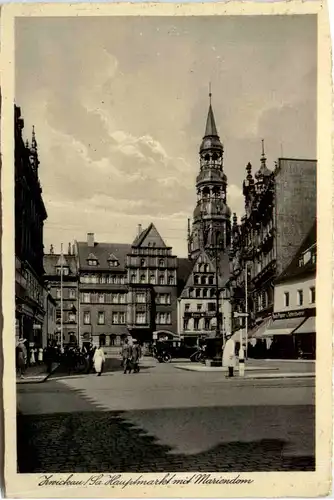 Zwickau, Hauptmarkt mit Mariendom -378650