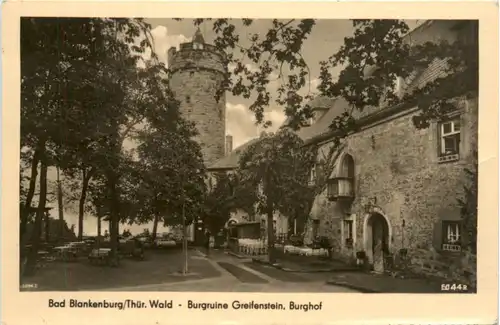 Bad Blankenburg, Burgruine Greifenstein, Burghof -378730