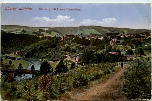 Oberes Saaletal, Saalburg, Blick vom Hatzenberg -377360