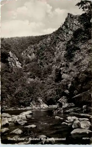 Thale, Bodetal mit Teufelskanzel -377942