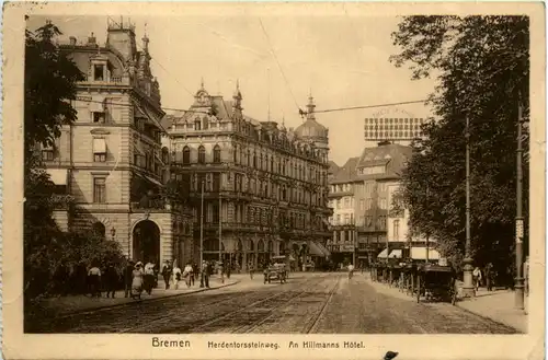 Bremen, Herdentorssteinweg, Am Hillmanns Hotel -376354