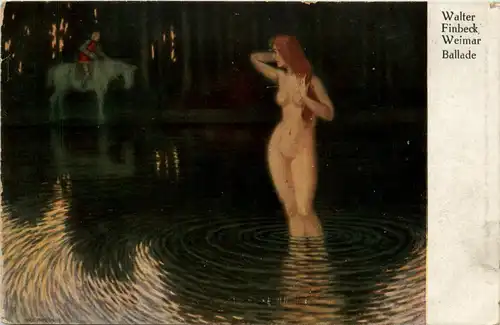 Künstlerkarte Walter Finbeck, Weimar - Ballade Erotik -94454