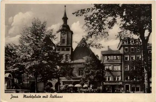 Jena, Marktplatz mit Rathaus -378626