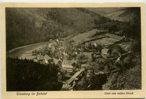 Treseburg im Bodetal, Total vom weissen Hirsch -377910