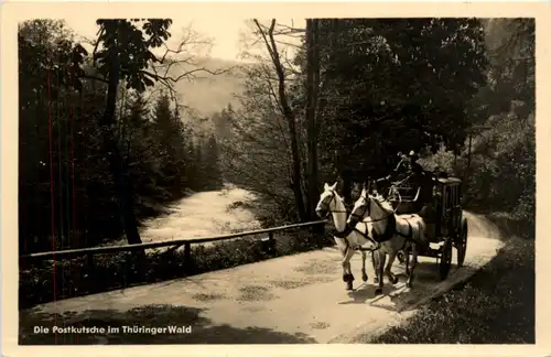 Die Postkutsche im Thür. Wald -378706