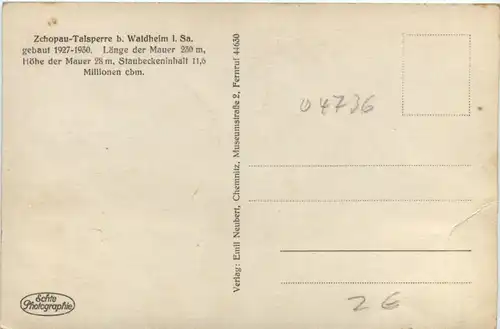 Zschopau-Talsperre b. Waldheim i.Sa. -378150