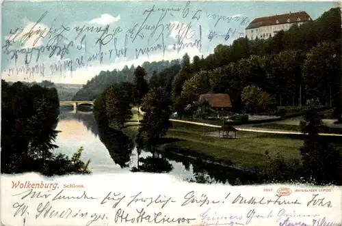 Wolkenburg - Schloss - Bahnpost Glauchau Grossgothen -95062