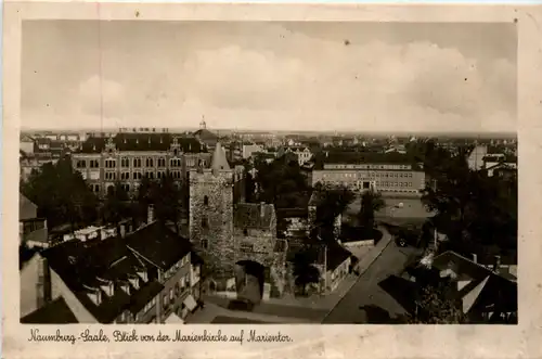 Naumburg/Saale, Blick von der Marienkirche auf Marientor -378820