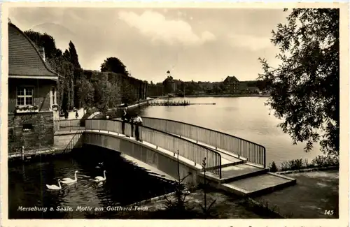 Merseburg Saale, Motiv am Gotthard-Teich -378796