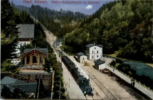 Vogtö. Schweiz, Station Rentzschmühle im Steinicht -379076