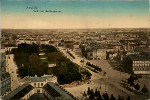 Leipzig, Blick vom Rathausturm -380150