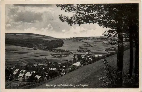 Geising und Altenberg mit Pinge im Erzgeb. -379766