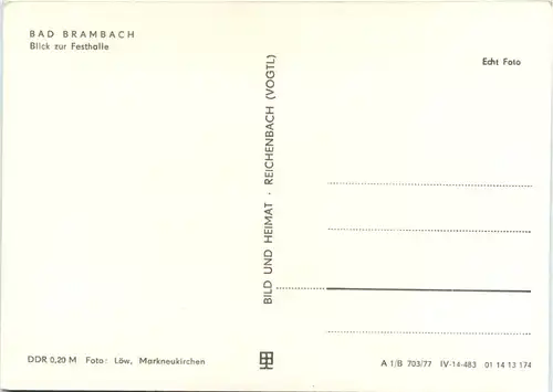 Radiumbad Brambach, Blick zur Festhalle -379344