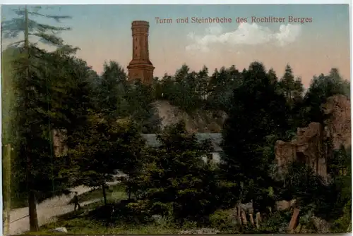 Turm und Steinbrücke des Rochlitzer Berges -379388