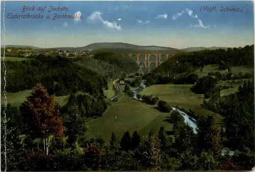 Blick auf Jocketa, Elstertalbrücke -379548