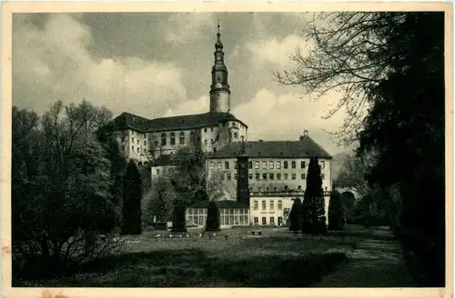 Schloss Weesenstein, Blick aus dem Schlosspark -379960