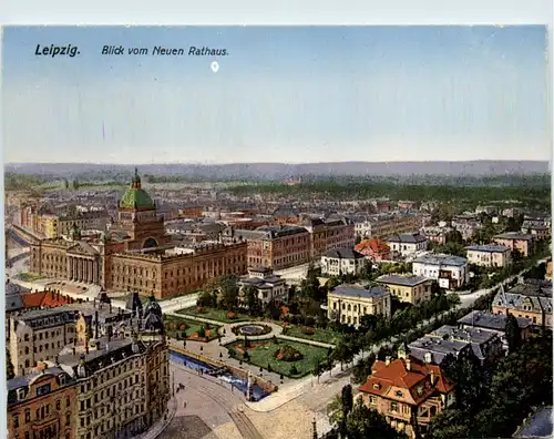 Leipzig. Blick vom neuen Rathaus -380166