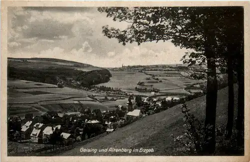 Geising und Altenberg mit Pinge im Erzgeb. -379768