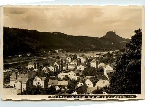 Bad Schandau, Lilienstein, Blick von der Schlossbastei -380016