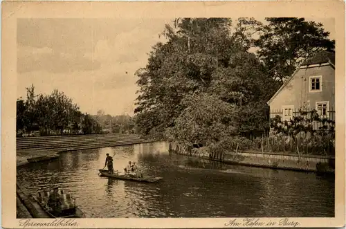 Spreewaldbilder, Am Hafen in Burg -380316