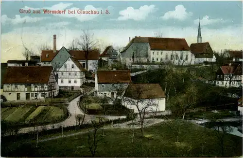 Glauchau, Gruss aus Wernsdorf -380620