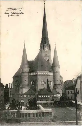 Altenburg, Neue Brüderkirche, Rückansicht -380302