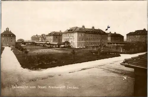 Zwickau, Teilansicht von Staatl. Karankenstift -379118