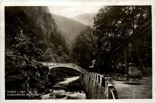 Bodetal i. Harz, jungfernbrücke beo Königsruh -368494