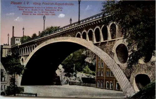 Plauen i. V., König Friedrich-August-Brücke -380742