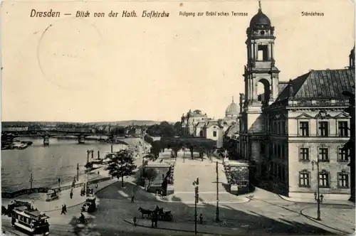 Dresden, Blick von der Kath. Hofkirche -368954