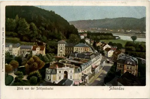 Bad Schandau, Blick von der Schlossbastei -381164