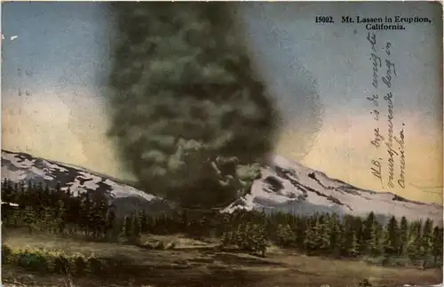 Mt. Lassen in Eruption -445442