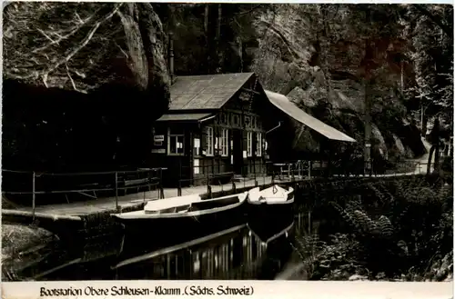 Bad Schandau, Bootstation Obere Schleusen-Klamm -381242