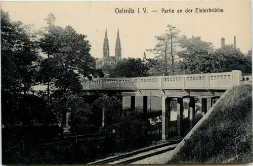 Oelsnitz i.V., Partie an der Elsterbrücke -381568