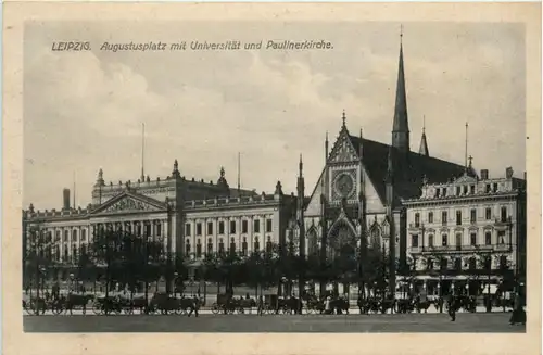 Leipzig, Augustusplatz mit Universität und Paulinerkirche -380198
