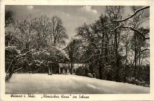 Weimar, Römisches Haus im Schnee -381772