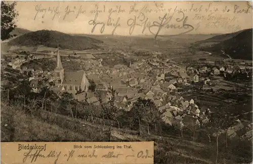 Biedenkopf, Blick vom Schlossberg ins Tal -369714