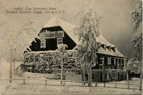 Zinnwald, Erzgeb., Gasthof Zum Sächsischen Reiter -381582