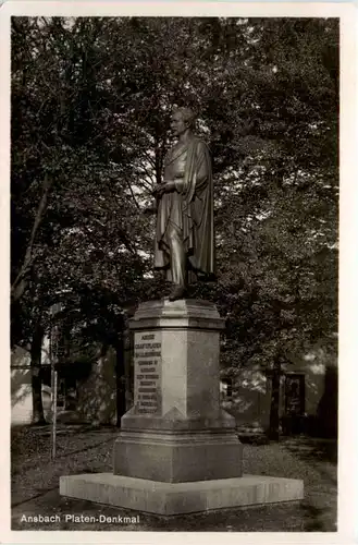 Ansbach, Platen-Denkmal -382184