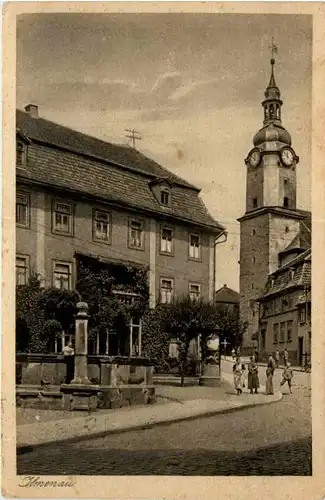 Ilmenau, Stadtkirche u. Apotheke -383274